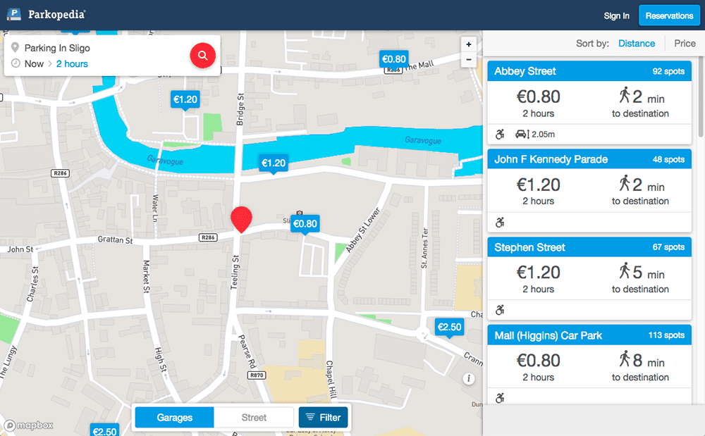 Skegness Parking Map